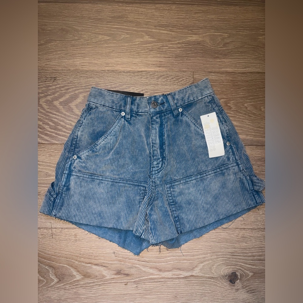 brand new urban outfitter cargo shorts 24” denim